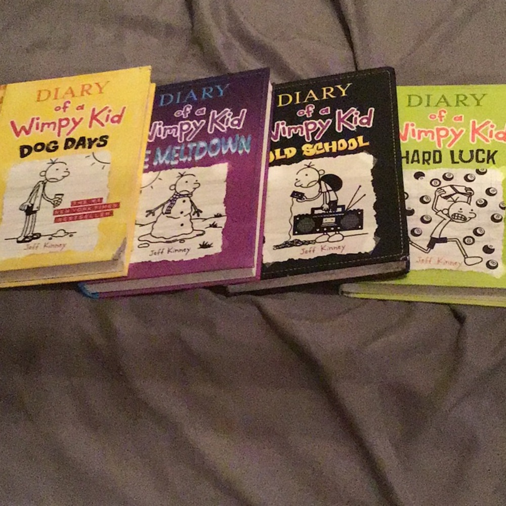4 Diary of a Wimpy Kid Books